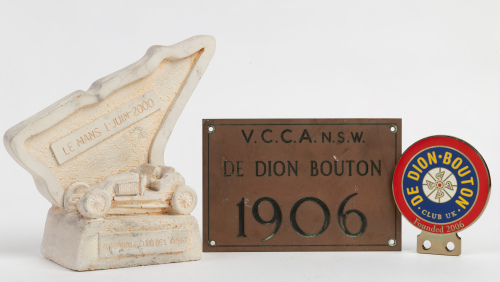 DE DION-BOUTON: Three De Dion-Bouton items