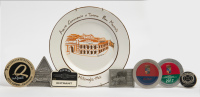 CONCOURS D'ELEGANCE: A group of mostly badges commemorating Concours events held in California & Italy [Location: Melbourne]