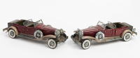 DUESENBERG: Two Franklin Mint 1:24 scale 1930 Duesenberg J Derham Tourister models [Location: Melbourne]
