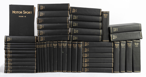MOTORSPORT: An extensive run of bound UK Motorsport magazines, includes volumes 9 to 14 and volumes 16 to 56