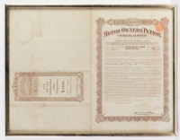 STOCK CERTIFICATES: Four stock bond share certificate display pieces [Location: Melbourne] - 6