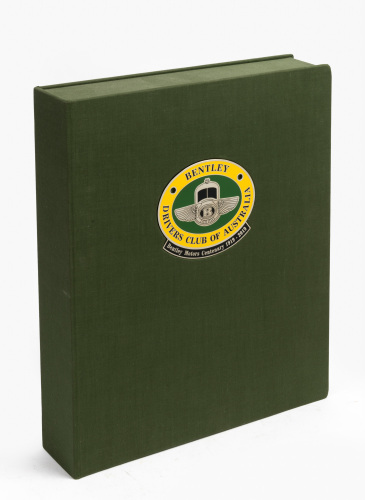 BENTLEY: 'Vintage Bentleys in Australia' by Clare Hay, Bob Watson, Philip Schudmak & Tony Johns, special limited edition (23/30) hardcover book in fitted cloth covered box