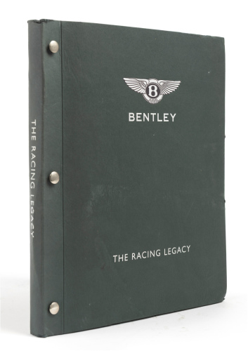 BENTLEY AT LE MANS: 'Bentley - The Racing Legacy' a folder containing souvenir booklets for each year of Bentley wins, 1927, 1928, 1929, 1930 & 2003, published by Bentley