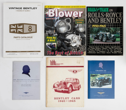 BENTLEY: A group of six softcover books relating to Bentley