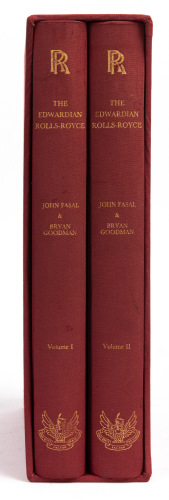 ROLLS-ROYCE: 'The Edwardian Rolls-Royce' by John Fasal & Bryan Goodman, two volume hardcover book set in slipcase, published 1994