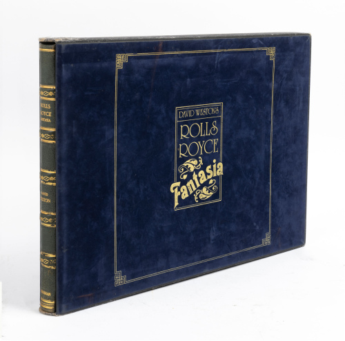 ROLLS-ROYCE: 'Rolls-Royce Fantasia' by David Weston, limited edition (174/850), hardcover book, quarter-bound in leather with tooled spine in slipcase