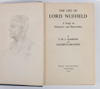LORD NUFFIELD: 'The Life of Lord Nuffield - A Study in Enterprise & Benevolence' by P.W.S. Andrews & Elizabeth Brunner, hardcover book, published 1955 MG: Ten softcover books / periodicals relating to MG [Location: Melbourne] - 2