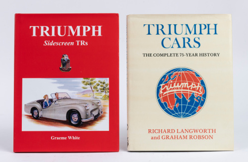 TRIUMPH: Two hardcover books relating to Triumph cars