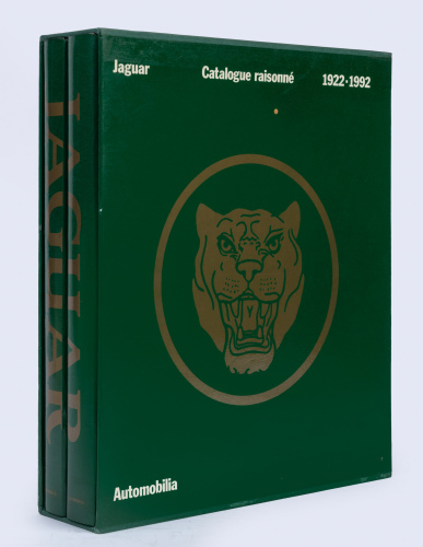JAGUAR: 'Jaguar - Catalogue Raisonne 1922-1992' by Bruno Alfieri, two volume hardcover book set in slipcase, published 1991