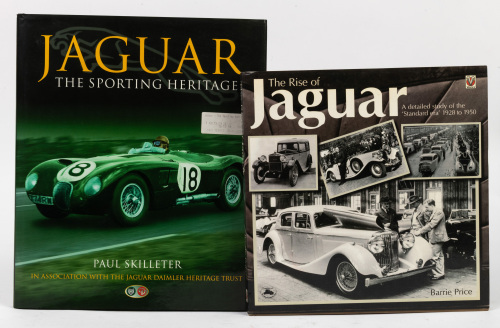 JAGUAR: Two hardcover books relating to Jaguar