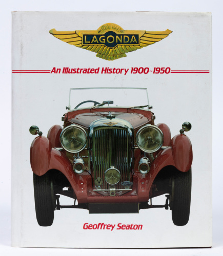 LAGONDA: 'Lagonda - An Illustrated History 1900-1950' by Geoffrey Seton, hardcover book, published 1988