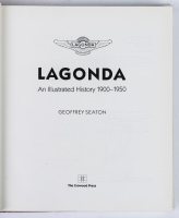 LAGONDA: 'Lagonda - An Illustrated History 1900-1950' by Geoffrey Seton, hardcover book, published 1988 [Location: Melbourne] - 2