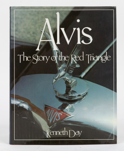 ALVIS: 'Alvis - The Story of the Red Triangle' by Kenneth Day, hardcover book, published 1989