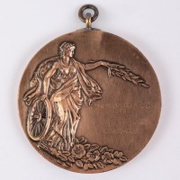 SALTBURN: A Yorkshire Automobile Club medallion by Fattorini & Sons, Bradford, for the Saltburn Speed Trials 1923, Won by E.R.Hall in an Aston Martin, inscribed [Location: Perth]