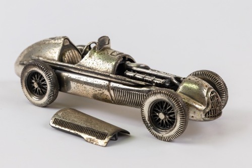 ALFA ROMEO: A modern pewter model of an Alfa Romeo Alfetta Tipo 159 Grand Prix Car [Location: Perth]