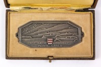 MONTE CARLO: An original 1931 10th Monte Carlo Rally plaque badge, by Fraisse Demey Paris, in original box [Location: Perth]