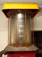 SHELL: A large 6-gallon 1920s/1930s gravity feed petrol bowser with glass bowl [Location: City Beach - Perth] - 4