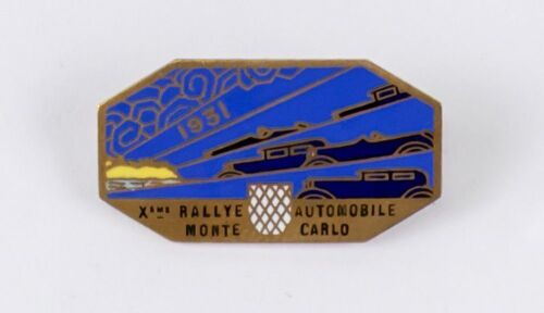 MONTE CARLO: A fine enameled original 1931 Monte Carlo Rally lapel badge [Location: Perth]