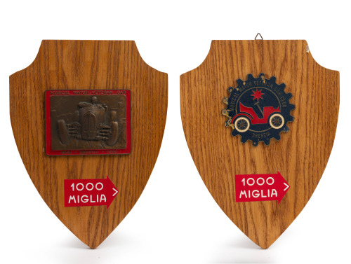 MILLE MIGLIA: Two commemorative items for the Musical Watch Veteran Car Club Brescia at Mille Miglia