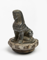 ARMSTRONG SIDDELEY: A c1920s Armstrong Siddeley 'Sphinx' radiator cap masot, 11cm high, width 9cm [Location: Melbourne]