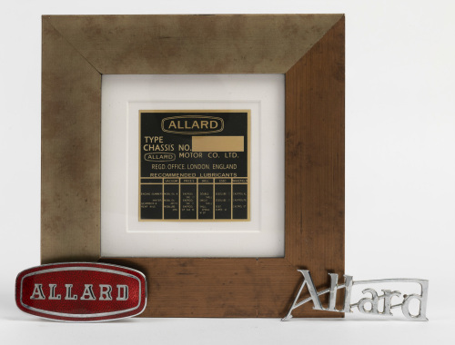 ALLARD: Three Allard Motor Company items