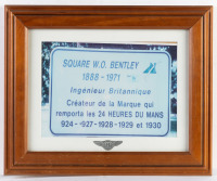BENTLEY: Four framed & glazed Bentley display pieces [Location: Melbourne] - 3