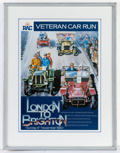 UK RUN EVENTS: Four framed & glazed UK run event display pieces