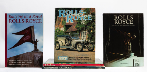 ROLLS-ROYCE: Five mostly hardcover books relating to Rolls-Royce