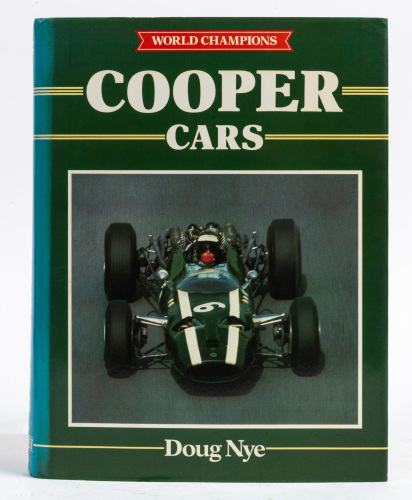 COOPER: 'Cooper Cars' by Doug Nye, hardcover book, with personal message & signature from author, published 1983