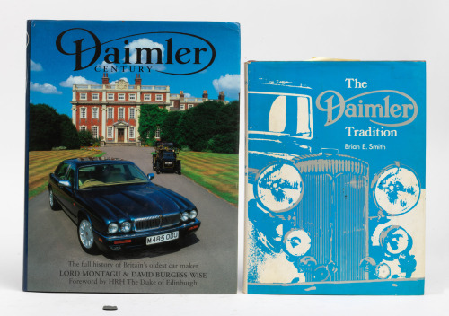 DAIMLER: Two hardcover books relating to Daimler cars