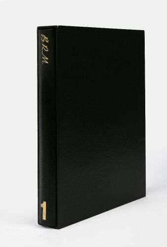 B.R.M: 'B.R.M - The saga of British Racing Motors Volume 1: Front-Engined Cars 1945-60' by Doug Nye & Tony Rudd, hardcover book in slipcase, limited edition (78/100), signed by sole BRM chairman David Owen and co-authors