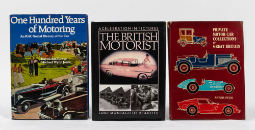 BRITISH MOTORING: Three hardcover books relating to British motoring