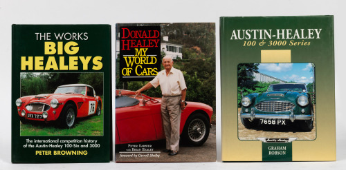 AUSTIN-HEALEY: Three hardcover books relating to Austin-Healey