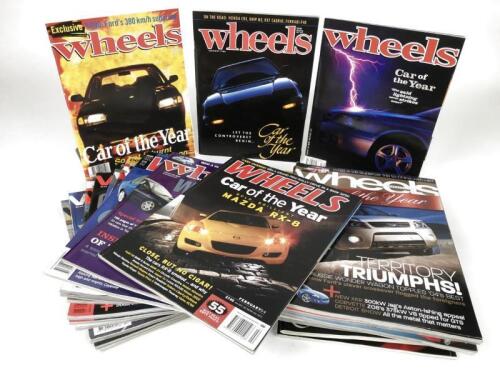 WHEELS: A quantity of 'Wheels - Car of the Year' magazines. Various years
