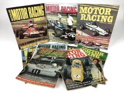 AUSTRALIAN MOTOR RACING: A collection of 'Australian Motor Racing' Annuals from the 1960s & 1970's