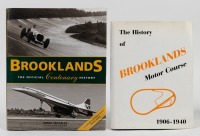 BROOKLANDS: Two hardcover books relating to Brooklands race circuit [Location: Melbourne]