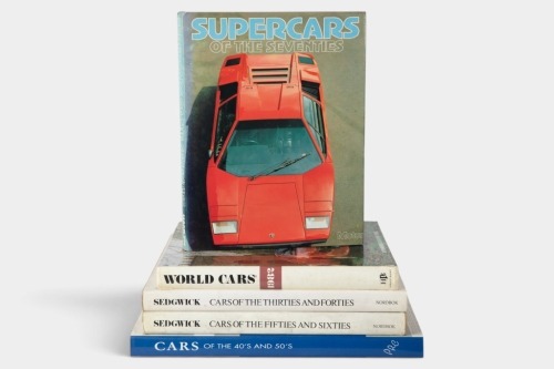 CARS OF THE DECADES / YEARS: Five hardcover books relating to cars of the decades & years [Location: Melbourne]