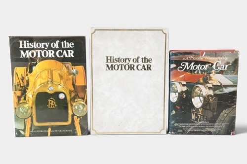 HISTORY OF THE MOTORCAR: Three hardcover books relating to the history of the motor car [Location: Melbourne]