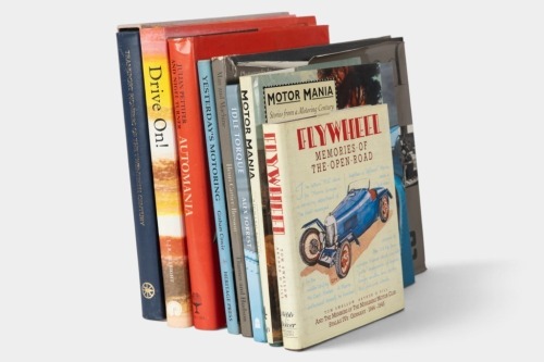 EARLY MOTORING: Eight mostly hardcover books relating to early general motoring [Location: Melbourne]