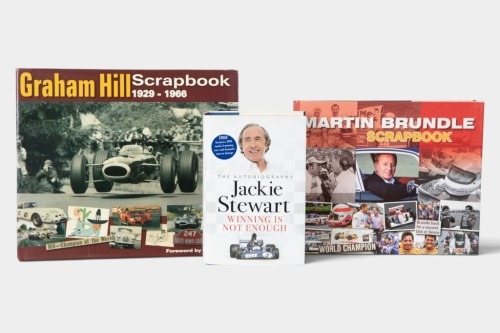 BRITISH DRIVERS: Three hardcover books relating to British motorsport drivers