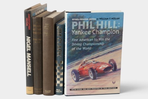 GP DRIVERS: Five hardcover books relating to Grand Prix drivers [Location: Melbourne]
