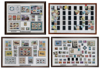 STAMP SETS: Four automotive framed & glazed stamp set collections [Location: Melbourne]