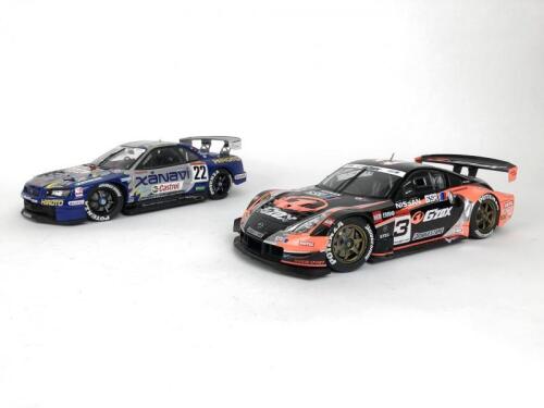 NISSAN: Pair of 1:18 Nissan Skyline racing cars produced by AutoArt. (NB description)