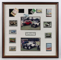 STAMP SETS: Four automotive framed & glazed stamp set collections [Location: Melbourne] - 3