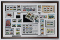 STAMP SETS: Four automotive framed & glazed stamp set collections - 3