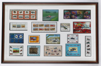 STAMP SETS: Four automotive framed & glazed stamp set collections [Location: Melbourne] - 3