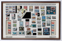 STAMP SETS: Four automotive framed & glazed stamp set collections - 3