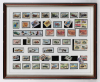 STAMP SETS: Four automotive framed & glazed stamp set collections - 5