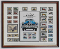 STAMP SETS: Three automotive framed & glazed stamp set collections [Location: Melbourne] - 3