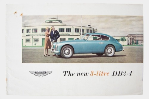 ASTON MARTIN DB2-4: An extremely rare Aston Martin DB2-4 sales brochure, featuring the new 3 litre DB2-4, 8 pages, The David Brown corporation